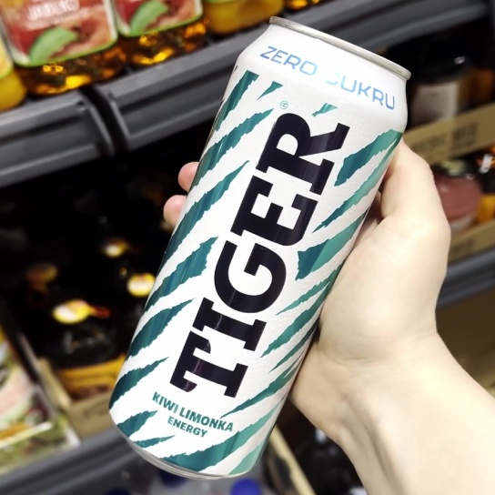 Tiger Energy Kiwi i Limonka Zero, puszka 500 ml
